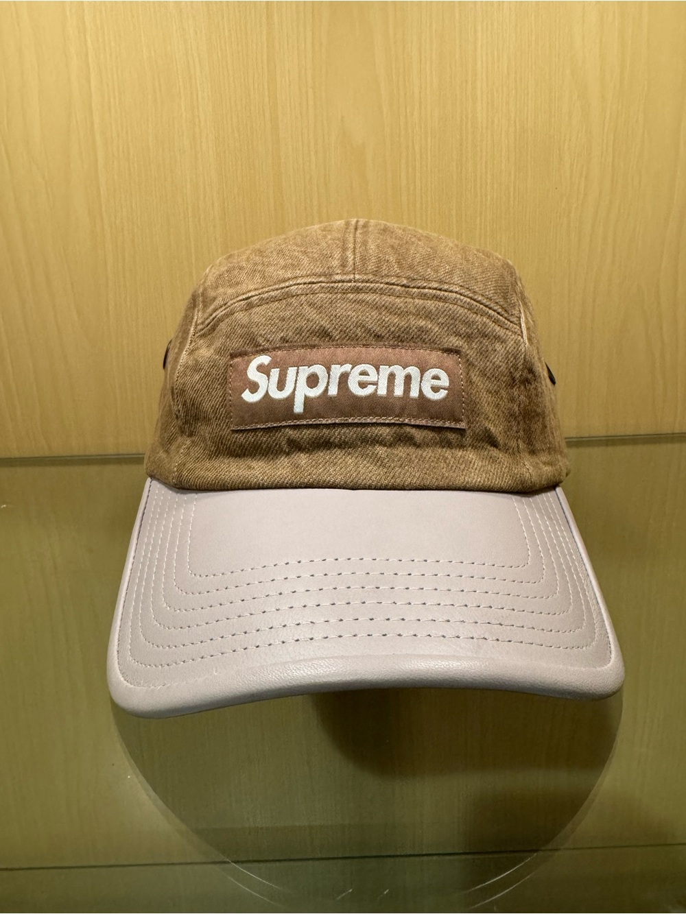 Supreme 2 Tone Denim Camp Cap